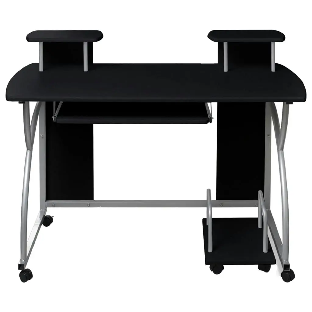 Computer Desk Black 110x52x88.5 cm Engineered Wood 20582