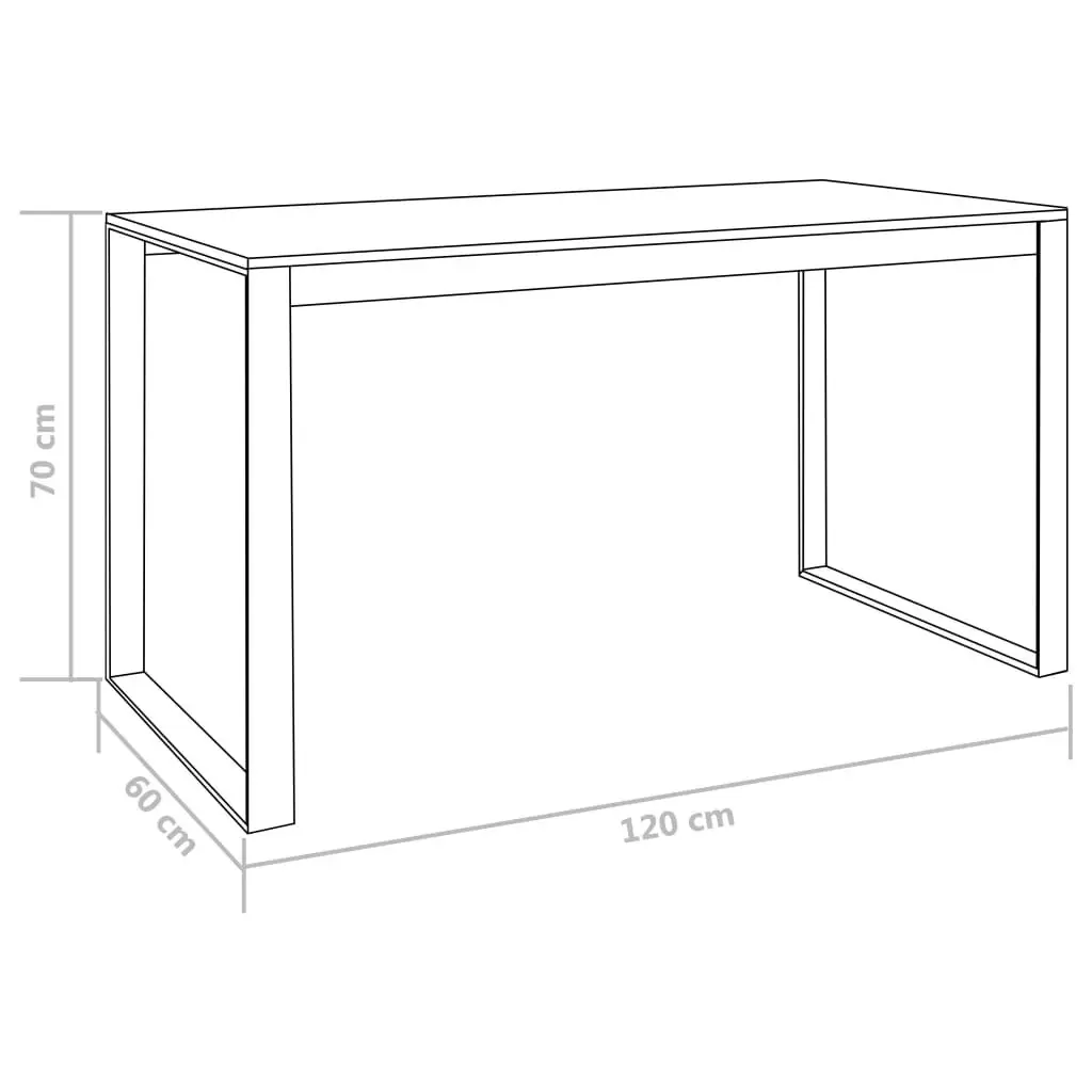 Computer Desk Black 120x60x70 cm 20245