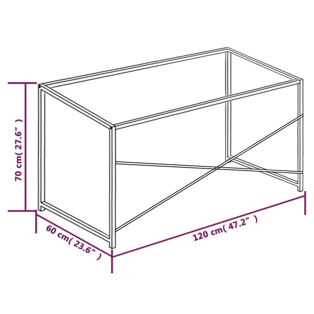 Computer Desk Black and Oak 120x60x70 cm 20260