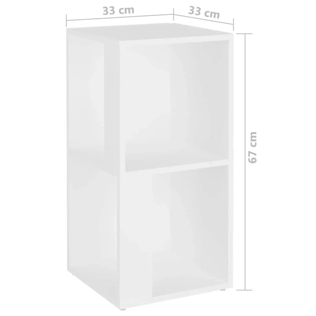 Corner Cabinet White 33x33x67cm Engineered Wood 809017