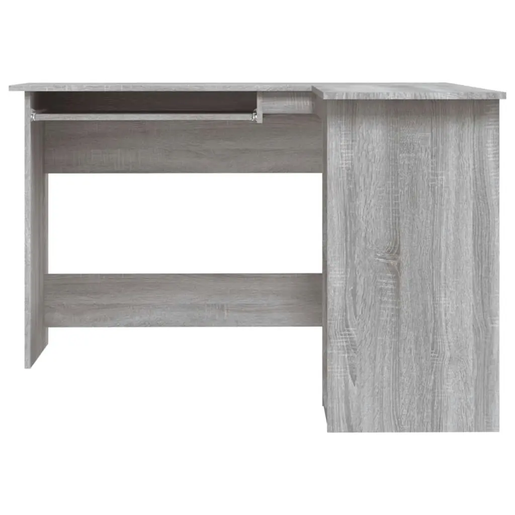 Corner Desk Grey Sonoma 120x140x75 cm Engineered Wood 815385