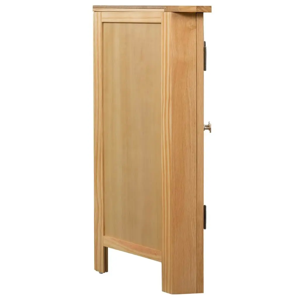 Corner Cabinet 80x33.5x78 cm Solid Oak Wood 247039