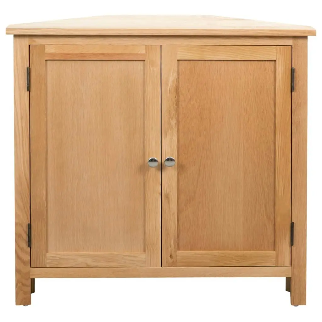 Corner Cabinet 80x33.5x78 cm Solid Oak Wood 247039