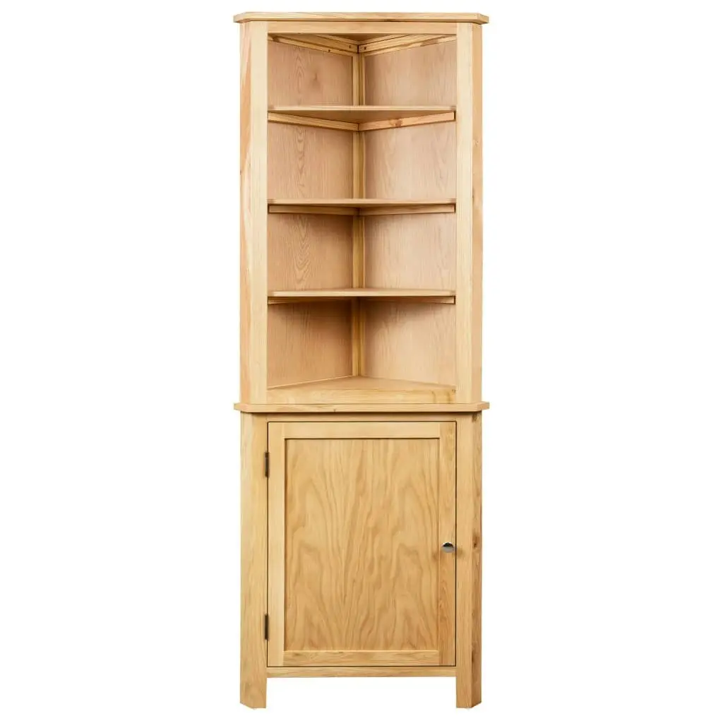 Corner Cabinet 59x36x180 cm Solid Oak Wood 247042