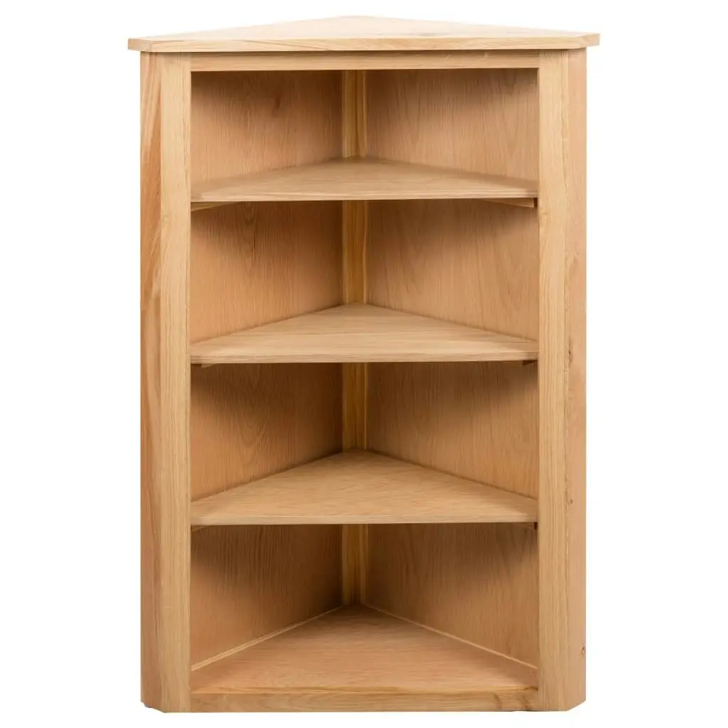 Corner Shelf 59x36x100 cm Solid Oak Wood 247041