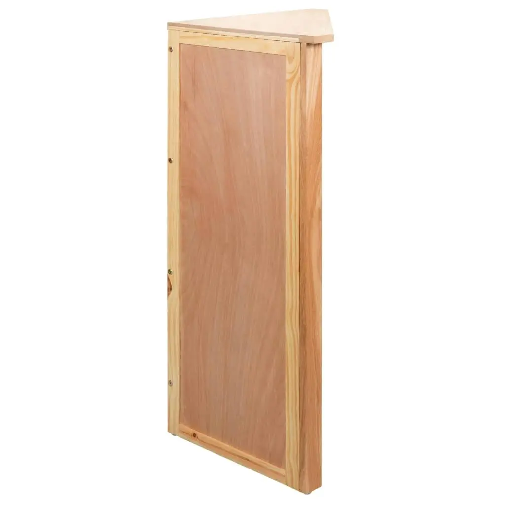 Corner Shelf 59x36x100 cm Solid Oak Wood 247041