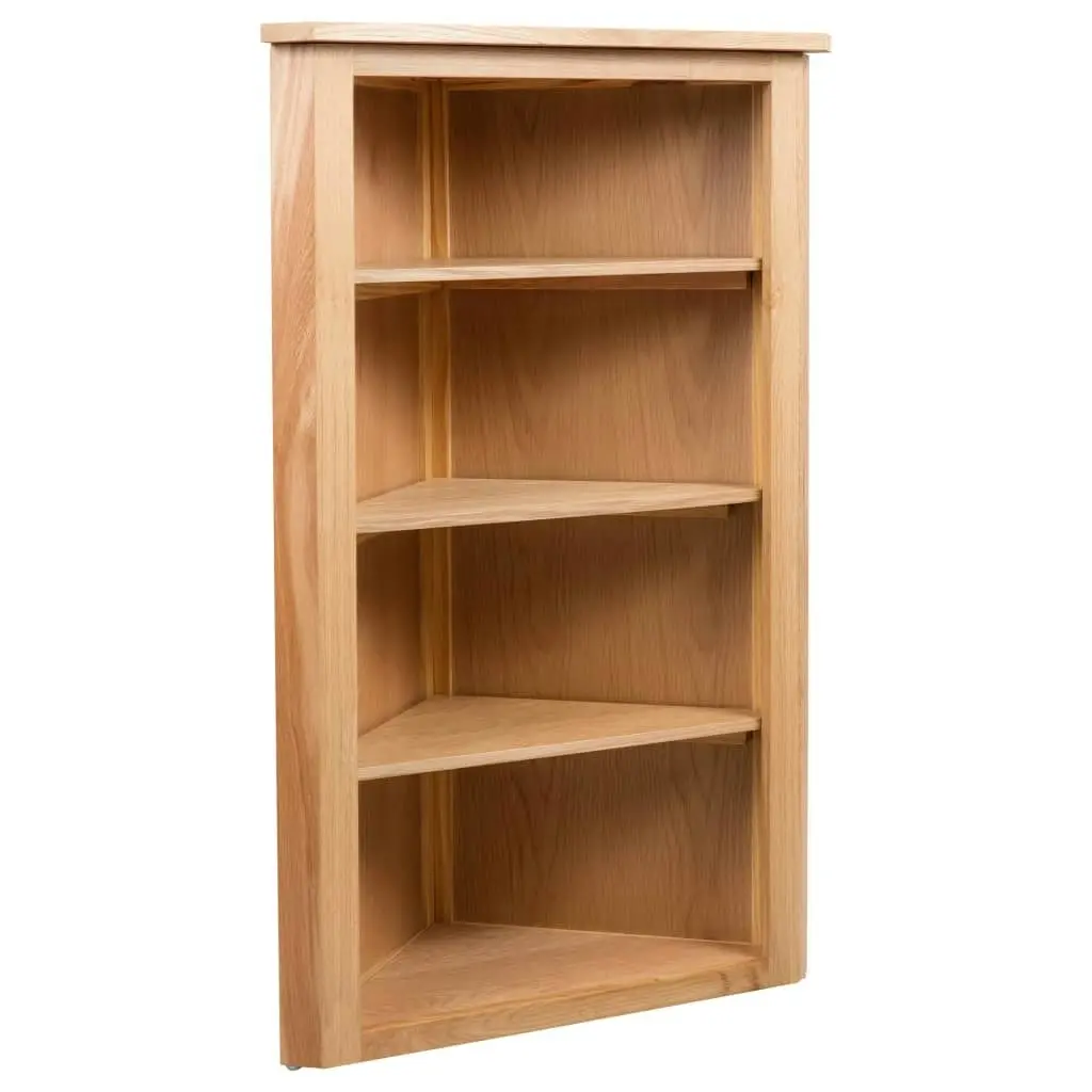 Corner Shelf 59x36x100 cm Solid Oak Wood 247041