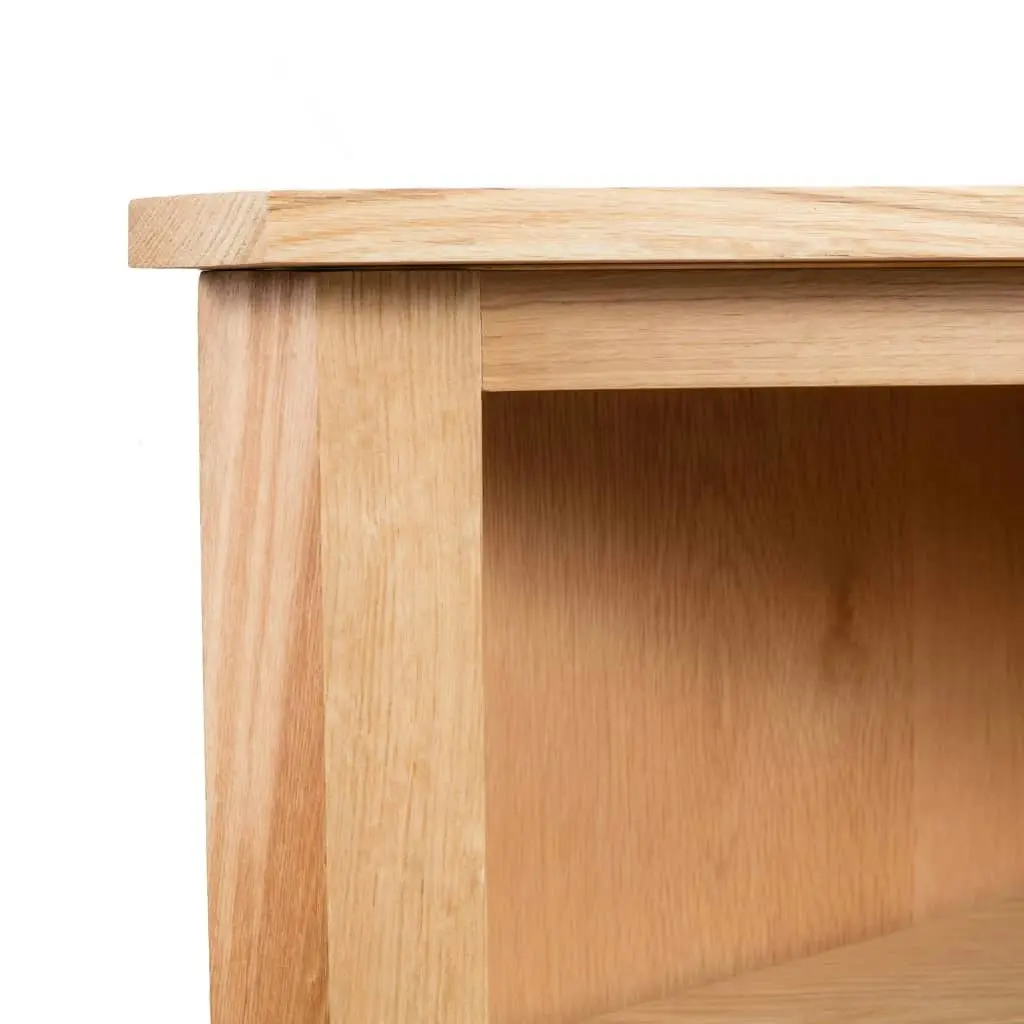 Corner Shelf 59x36x100 cm Solid Oak Wood 247041