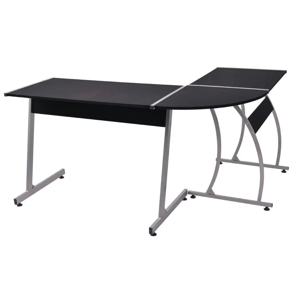 Corner Desk L-Shaped Black 20132