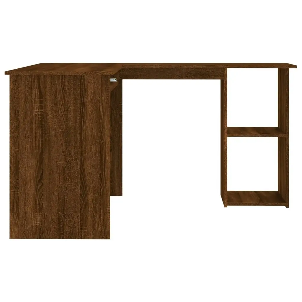 Corner Desk Brown Oak 120x140x75 cm Engineered Wood 815386