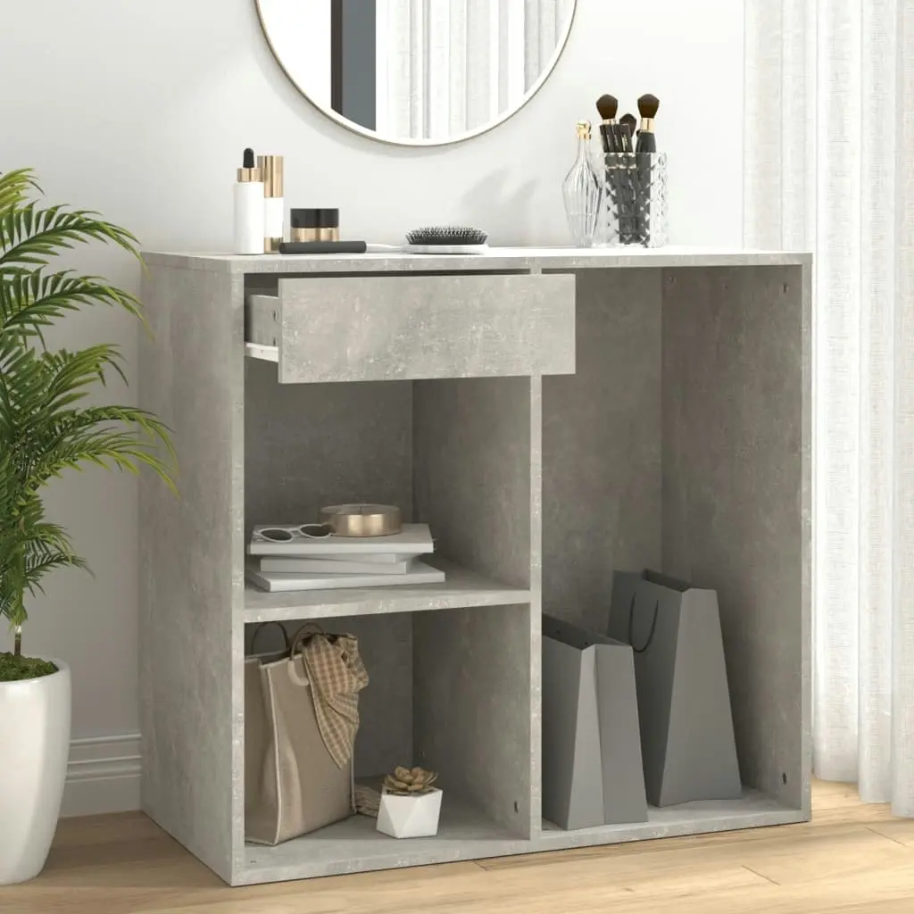 Cosmetic Cabinet Concrete Grey 80x40x75 cm Engineered Wood 808841