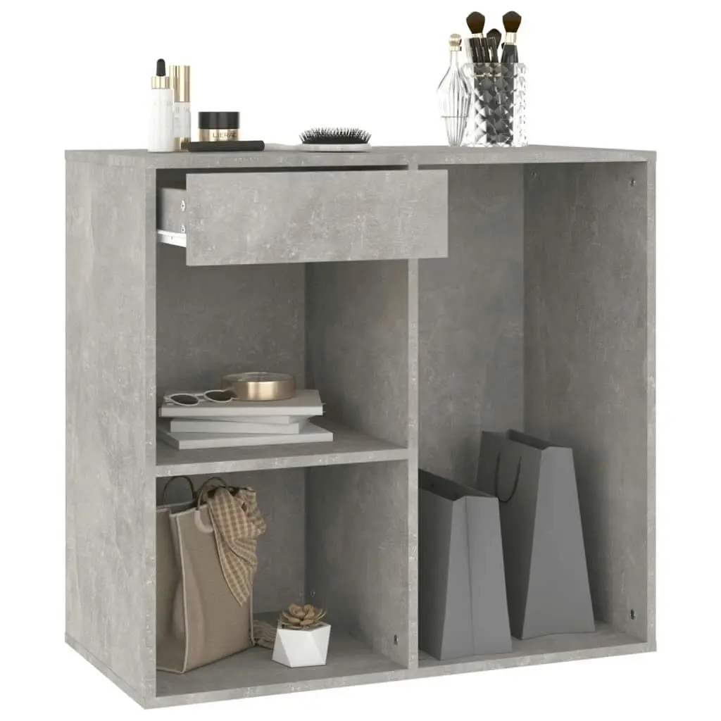 Cosmetic Cabinet Concrete Grey 80x40x75 cm Engineered Wood 808841