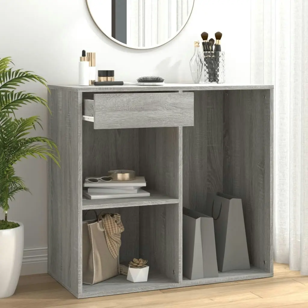 Cosmetic Cabinet Grey Sonoma 80x40x75 cm Engineered Wood 820503