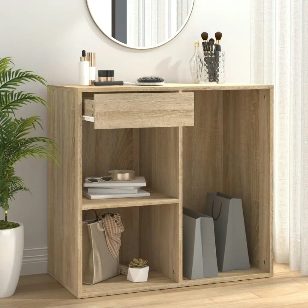 Cosmetic Cabinet Sonoma Oak 80x40x75 cm Engineered Wood 808840