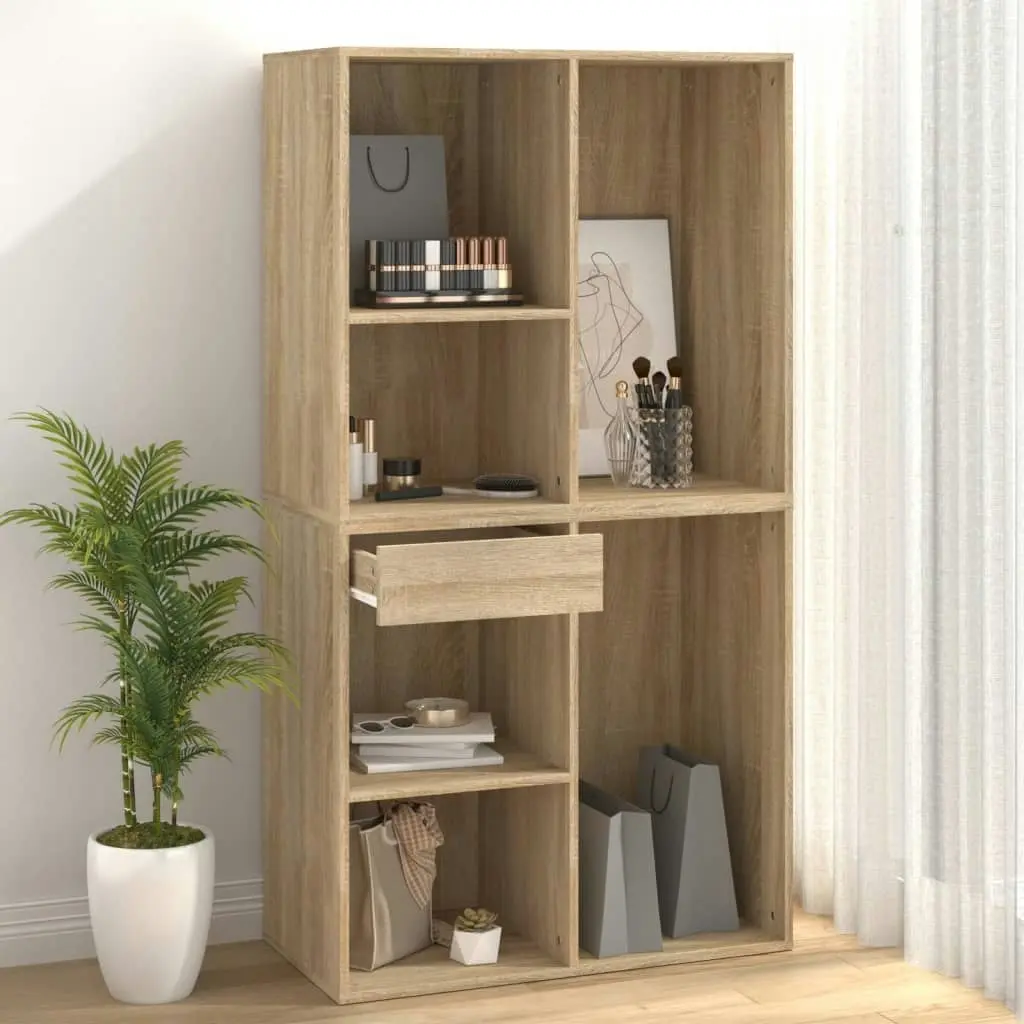 Cosmetic Cabinet Sonoma Oak 80x40x75 cm Engineered Wood 808840