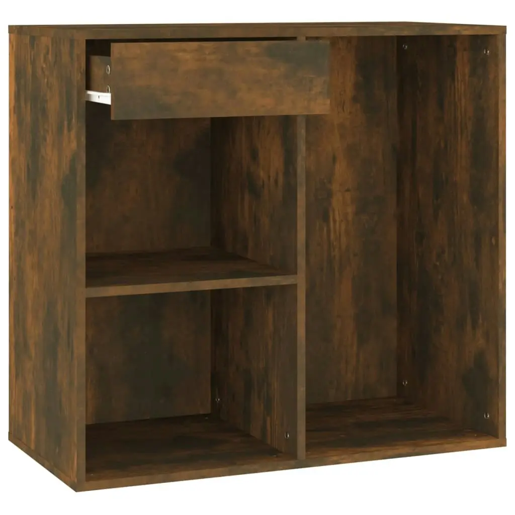 Cosmetic Cabinet Smoked Oak 80x40x75 cm Engineered Wood 820502