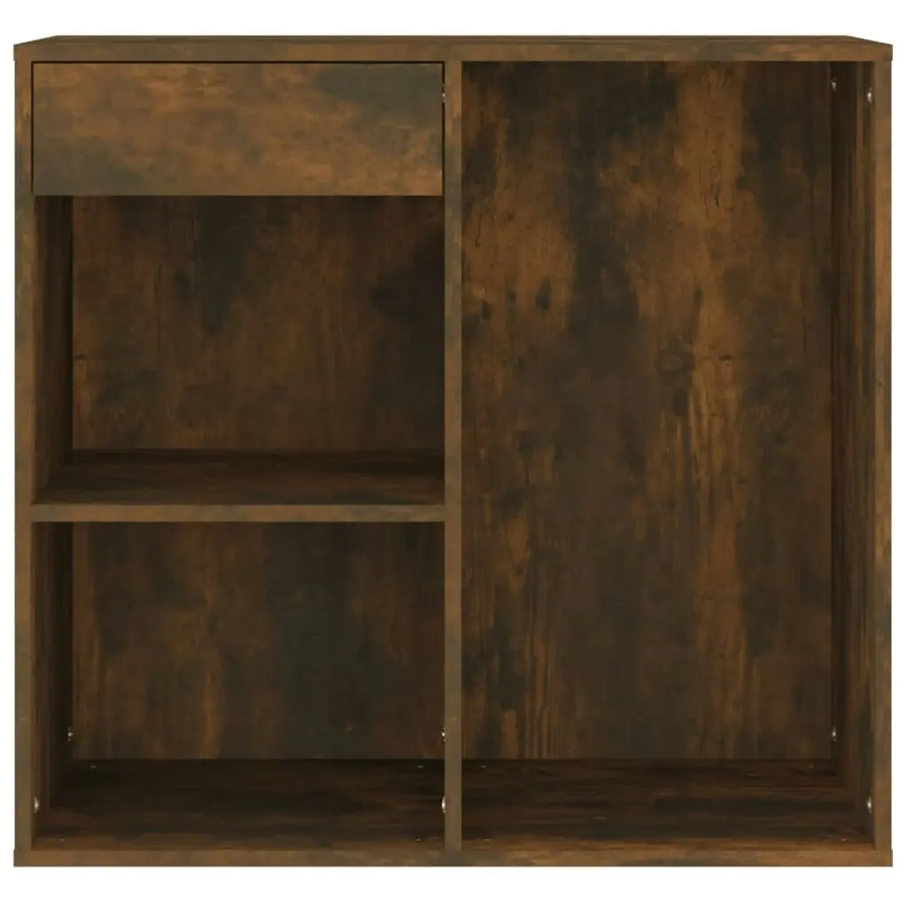 Cosmetic Cabinet Smoked Oak 80x40x75 cm Engineered Wood 820502