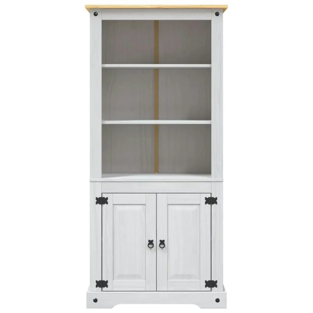 Cupboard Mexican Pine Corona Range White 80x40x170 cm 282624