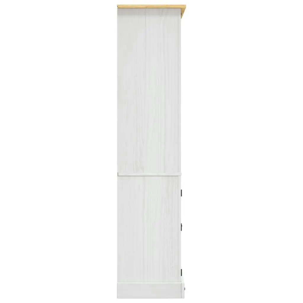 Cupboard Mexican Pine Corona Range White 80x40x170 cm 282624