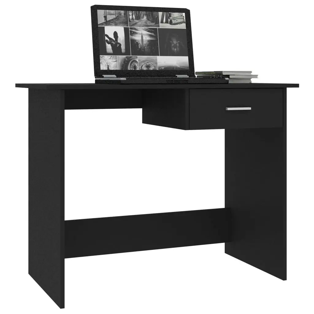 Desk Black 100x50x76 cm Engineered Wood 800550