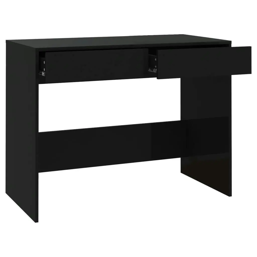 Desk Black 101x50x76.5 cm Engineered Wood 809558