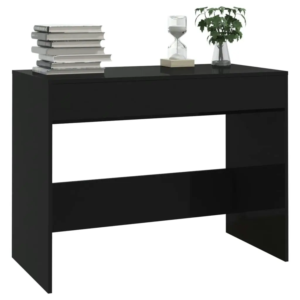 Desk Black 101x50x76.5 cm Engineered Wood 809558