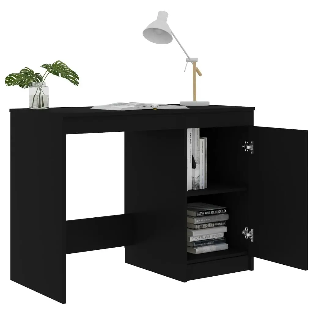 Desk Black 100x50x76 cm Engineered Wood 801797