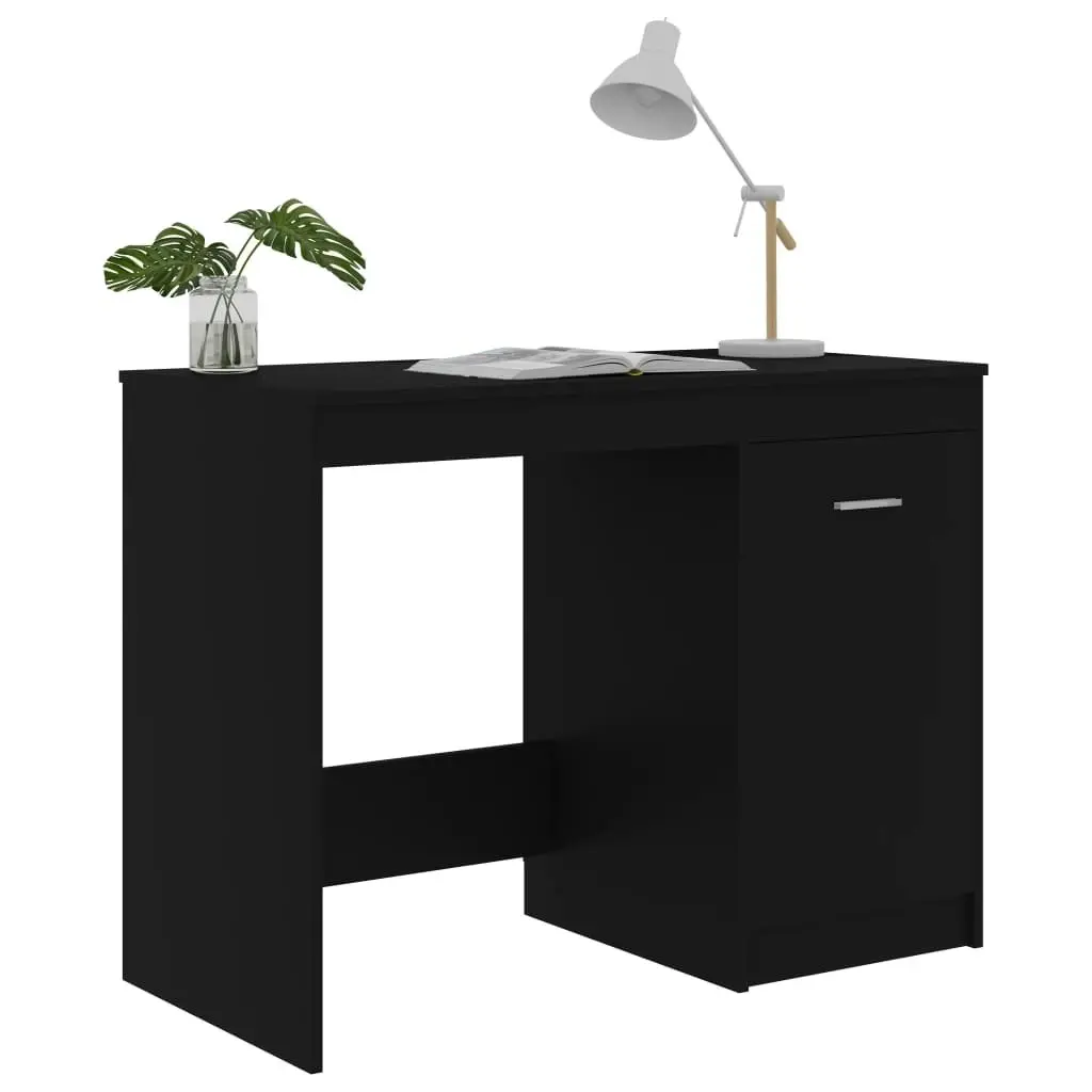 Desk Black 100x50x76 cm Engineered Wood 801797