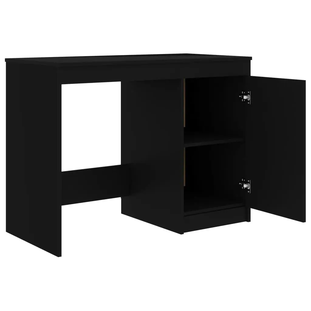 Desk Black 100x50x76 cm Engineered Wood 801797