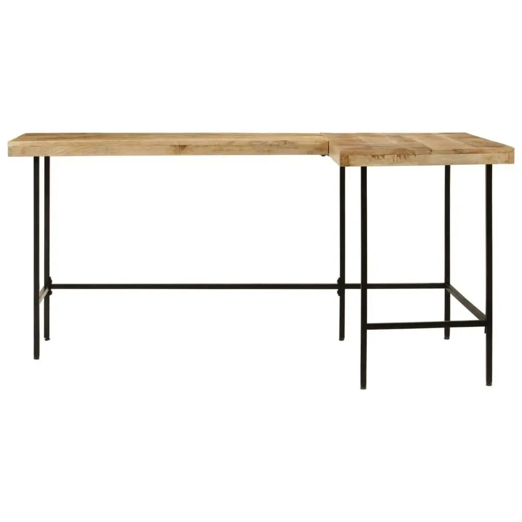 Desk 165x110x77 cm Solid Wood Mango and Iron 353333