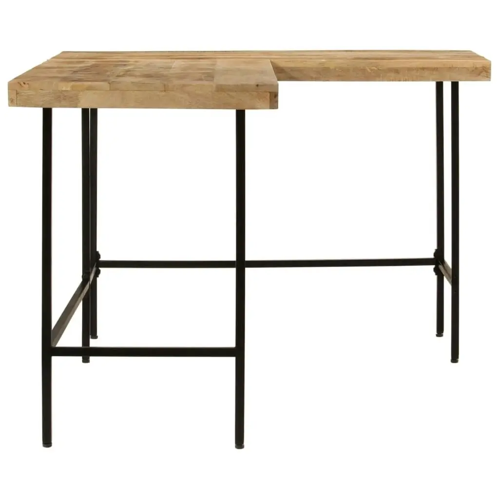 Desk 165x110x77 cm Solid Wood Mango and Iron 353333