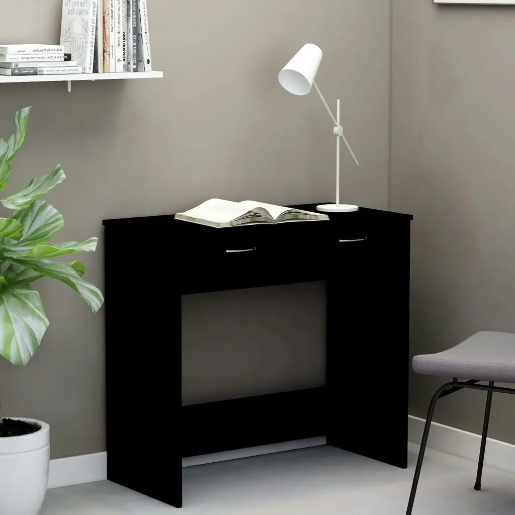 Desk Black 80x40x75 cm Engineered Wood 801356