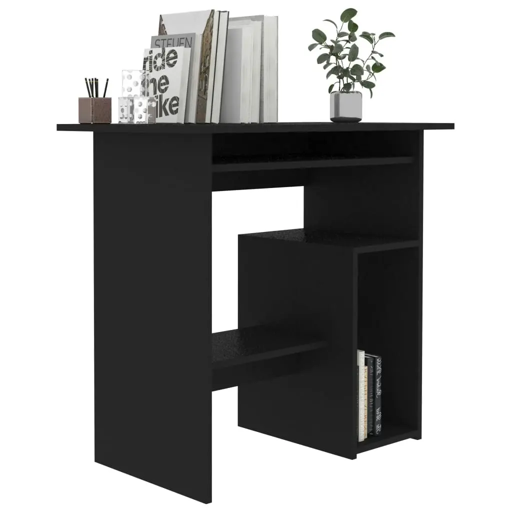 Desk Black 80x45x74 cm Engineered Wood 801365