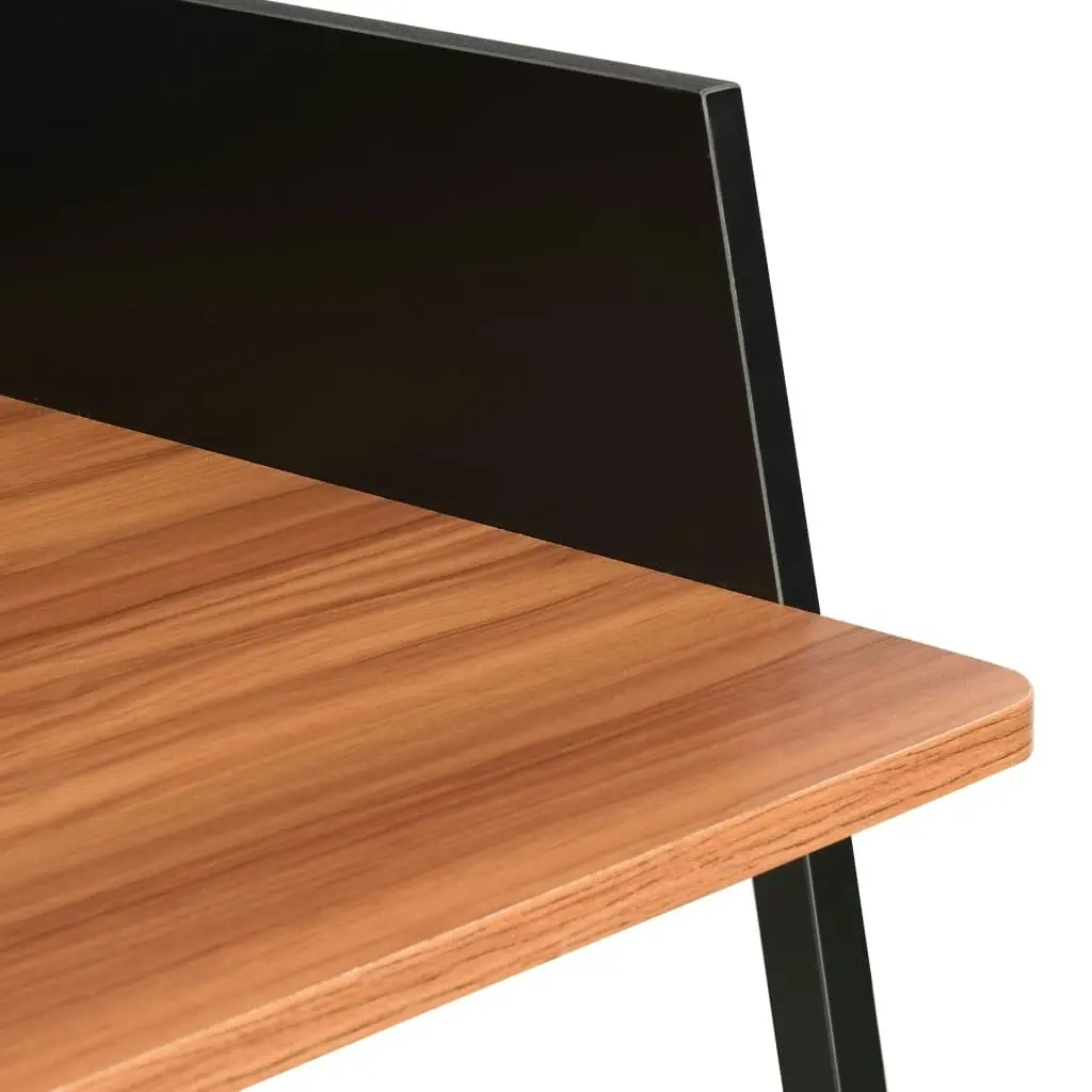 Desk Black and Brown 90x60x88 cm 20266