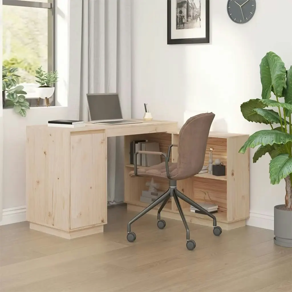 Desk 110x50x75 cm Solid Wood Pine 814504