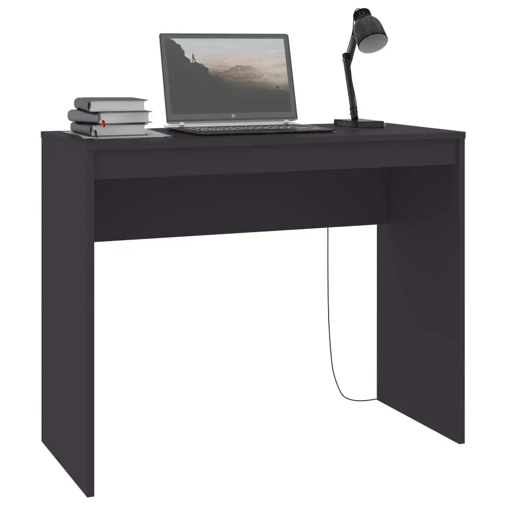 Desk Grey 90x40x72 cm Engineered Wood 800380