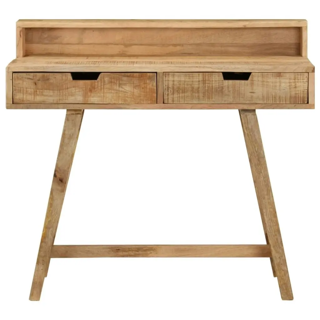 Desk 100x45x90 cm Solid Rough Mango Wood 328269