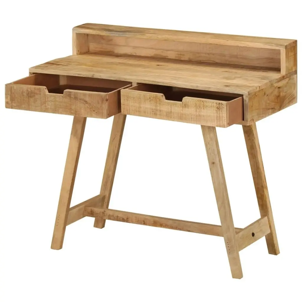 Desk 100x45x90 cm Solid Rough Mango Wood 328269