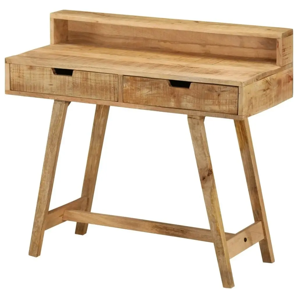 Desk 100x45x90 cm Solid Rough Mango Wood 328269