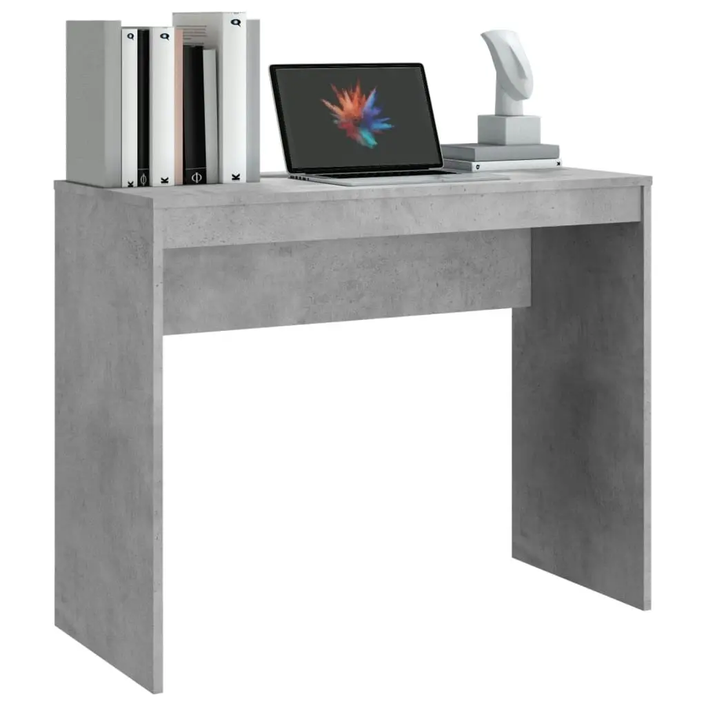 Desk Concrete Grey 90x40x72 cm Engineered Wood 800382