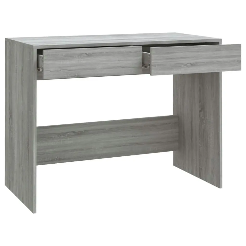 Desk Grey Sonoma 101x50x76.5 cm Engineered Wood 812997