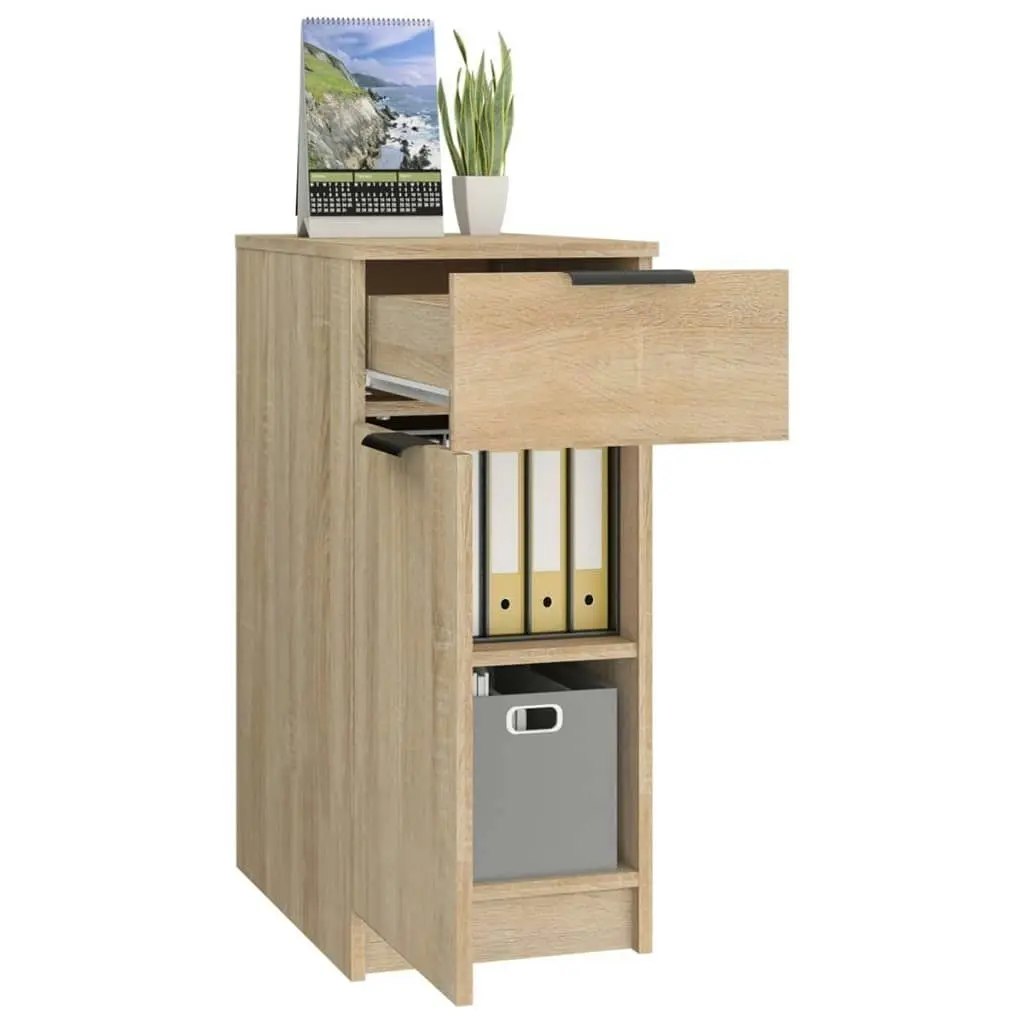 Desk Cabinet Sonoma Oak 33.5x50x75 cm Engineered Wood 811505