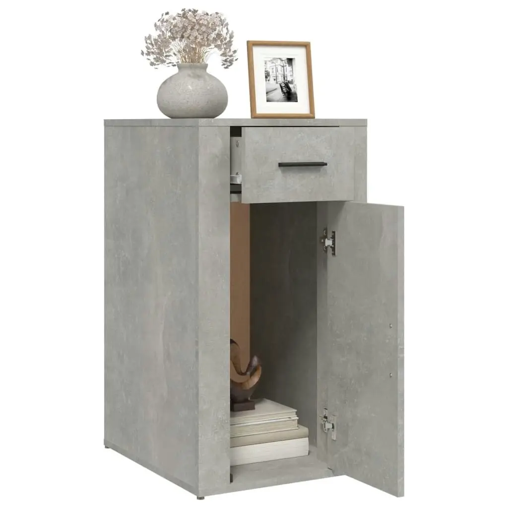 Desk Cabinet Concrete Grey 40x49x75 cm Engineered Wood 816796