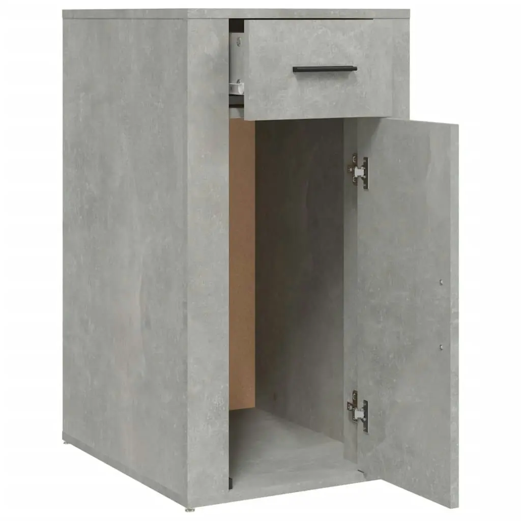 Desk Cabinet Concrete Grey 40x49x75 cm Engineered Wood 816796