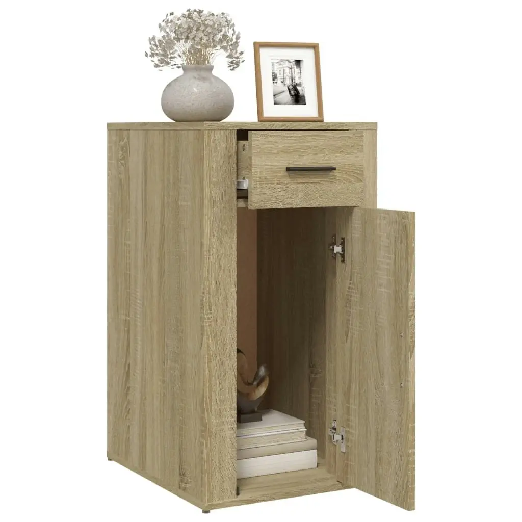 Desk Cabinet Sonoma Oak 40x49x75 cm Engineered Wood 816795