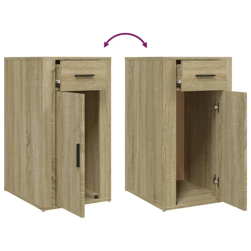 Desk Cabinet Sonoma Oak 40x49x75 cm Engineered Wood 816795