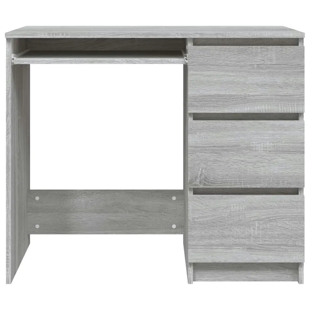 Desk Grey Sonoma 90x45x76 cm Engineered Wood 815508