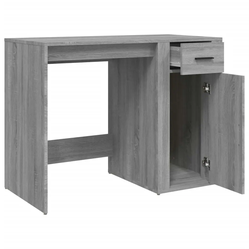 Desk Grey Sonoma 100x49x75 cm Engineered Wood 816790