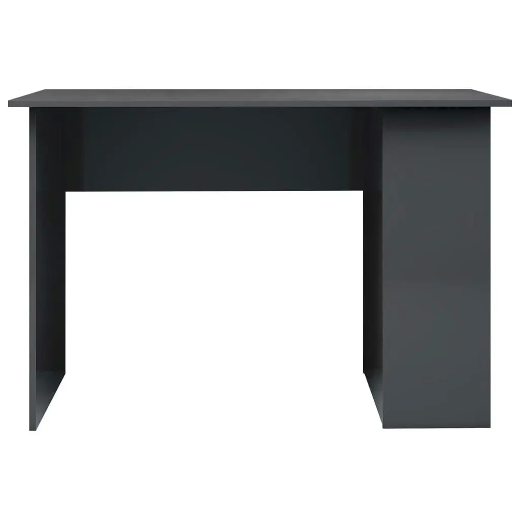 Desk High Gloss Grey 110x60x73 cm Engineered Wood 800584