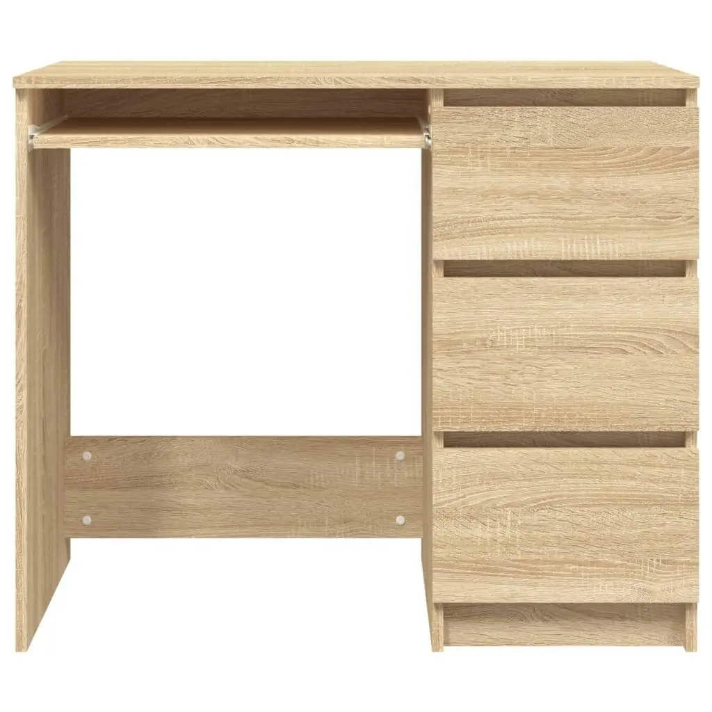 Desk Sonoma Oak 90x45x76 cm Engineered Wood 801376